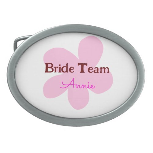 simple minimal add your name text bridesmaid gift  belt buckle