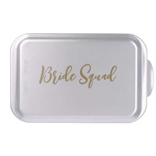 simple minimal add your name text bridesmaid gift  cake pan