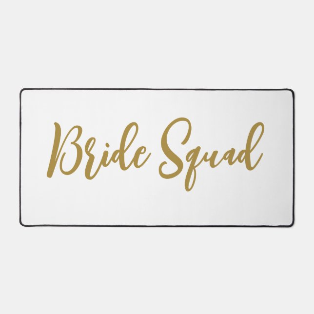 simple minimal add your name text bridesmaid gift  desk mat (Front)