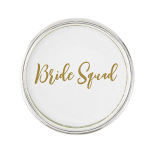 simple minimal add your name text bridesmaid gift lapel pin