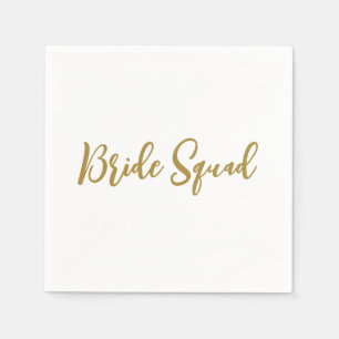 simple minimal add your name text bridesmaid gift napkins