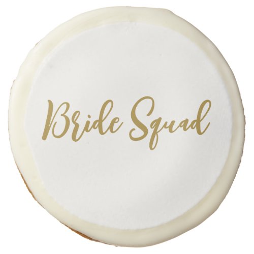 simple minimal add your name text bridesmaid gift  sugar cookie