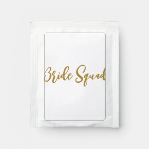 simple minimal add your name text bridesmaid gift tea bag drink mix
