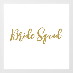 simple minimal add your name text bridesmaid gift wall decal