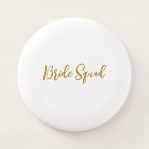 simple minimal add your name text bridesmaid gift Wham-O frisbee