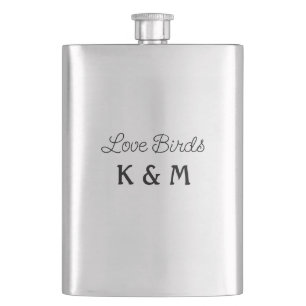 simple minimal add your name text love birds text flask