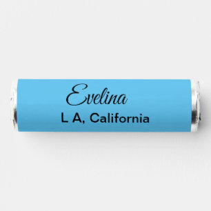 Simple minimal add your name text place city custo breath savers® mints