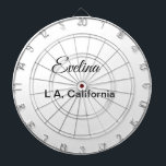 Simple minimal add your name text place city custo dart board<br><div class="desc">Design</div>