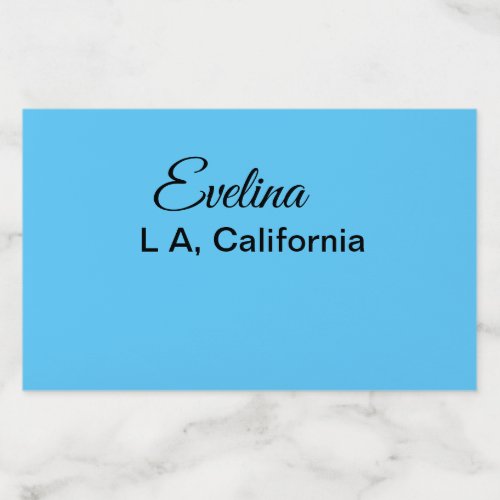 Simple minimal add your name text place city custo envelope liner