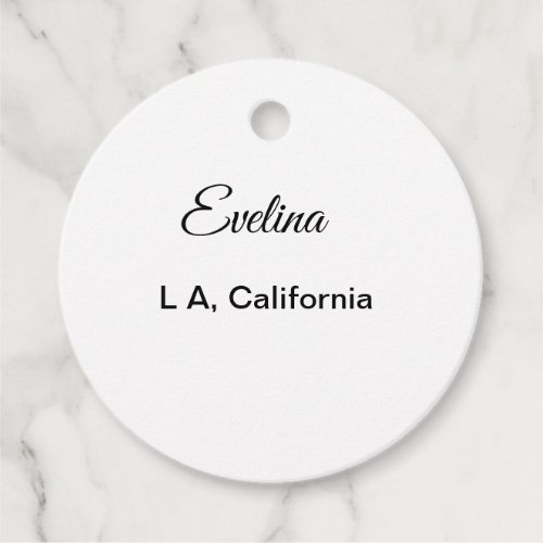 Simple minimal add your name text place city custo favor tags