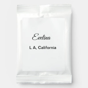 Simple minimal add your name text place city custo margarita drink mix