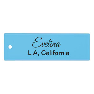 Simple minimal add your name text place city custo ruler