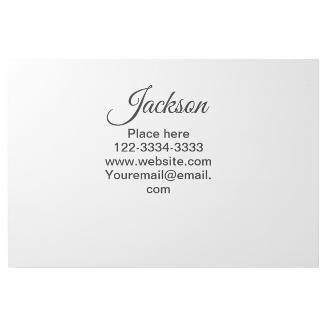 Simple minimal add your name text place city phone gallery wrap (Front)
