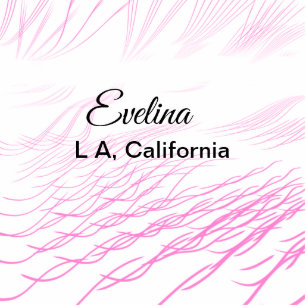 Simple minimal add your name text place city pink cutout