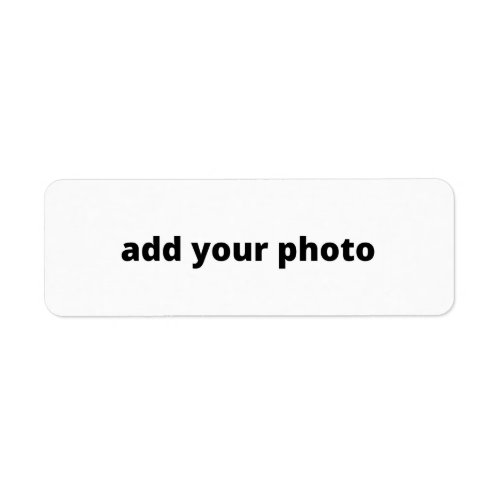 SIMPLE MINIMAL add your photo custom Label