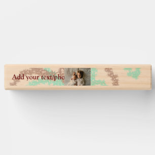 simple minimal ADD YOUR PHOTO TEXT blue glitter Th Topple Tower