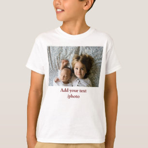simple minimal ADD YOUR PHOTO TEXT CHRISTMAS     T T-Shirt