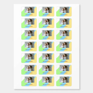 simple minimal ADD YOUR PHOTO TEXT CHRISTMAS yello Matchboxes