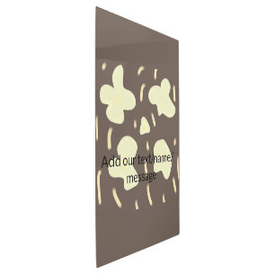Simple minimal add your photo text glitter sparkle metal print