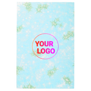 Simple minimal add your photo text glitter sparkle metal print