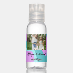 simple minimal add your photo watercolor art throw hand sanitizer