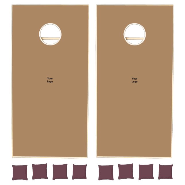 simple minimal add your text monogram name  cornho cornhole set (Set)