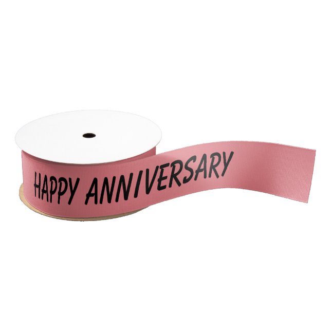 simple minimal add your text monogram name   satin grosgrain ribbon (Spool)