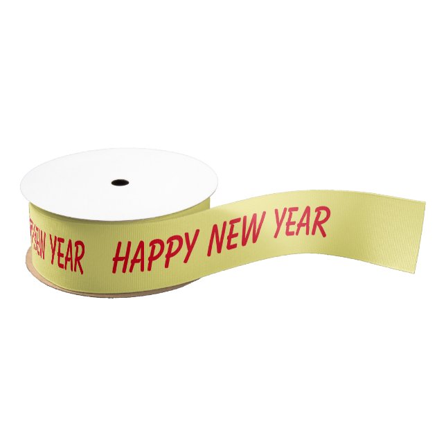 simple minimal add your text monogram name   satin grosgrain ribbon (Spool)