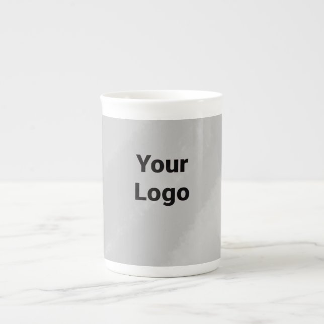simple minimal add your text monogram photo    cof bone china mug (Front)