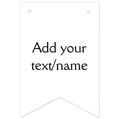 simple minimal add your textname custom personali bunting flags