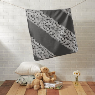 simple minimal add your text photo christmas baby blanket