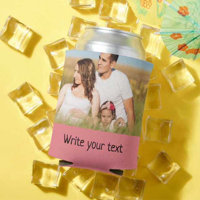 simple minimal add your text photo christmas     c can cooler (In Situ Summer)