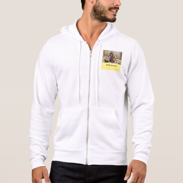 simple minimal add your text photo christmas  hood hoodie (Front)