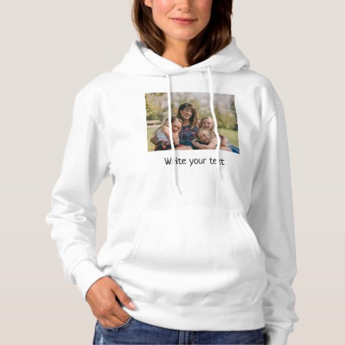 simple minimal add your text photo christmas  hood hoodie