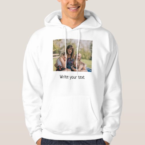 simple minimal add your text photo christmas  hood hoodie