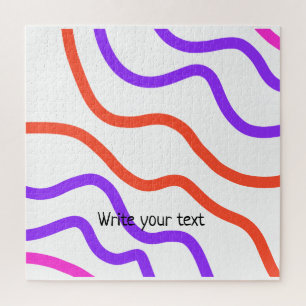 simple minimal add your text photo christmas j jigsaw puzzle