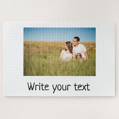 simple minimal add your text photo christmas     j jigsaw puzzle