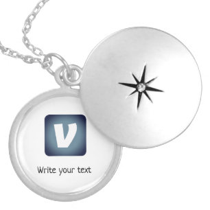 simple minimal add your text photo christmas     l locket necklace