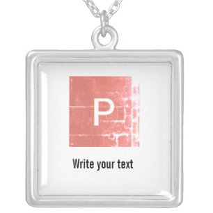 simple minimal add your text photo christmas     l silver plated necklace