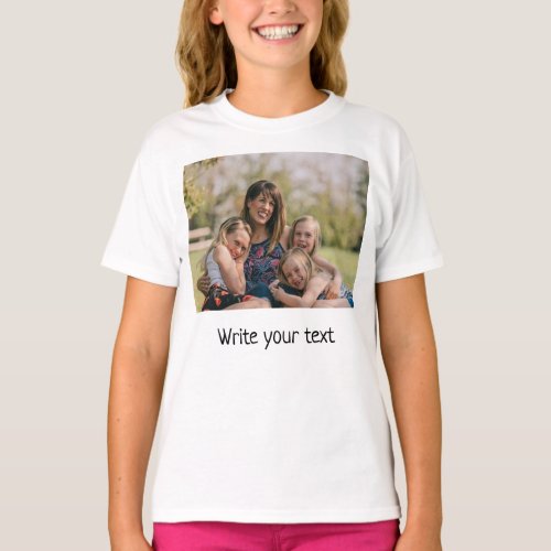 simple minimal add your text photo christmas   T_S T_Shirt