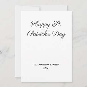 simple minimal add your text st. patricks day card