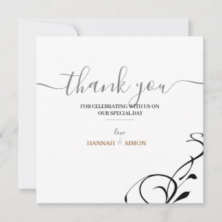 Simple Minimal and Elegant Thank You Card