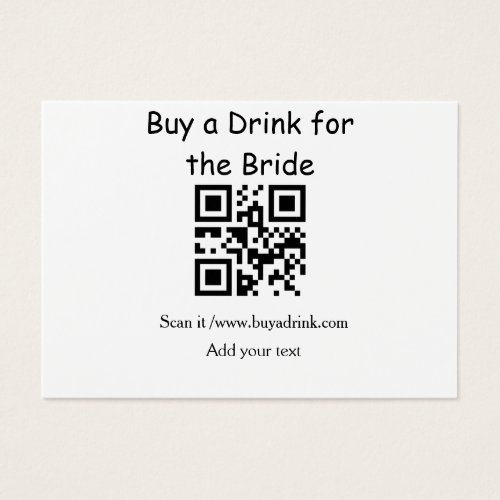 Simple minimal bachelorette buy a bride drink barc