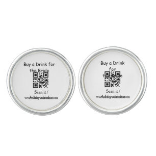 Simple minimal bachelorette buy a bride drink barc cufflinks