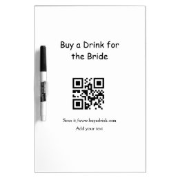 Simple minimal bachelorette buy a bride drink barc dry erase board