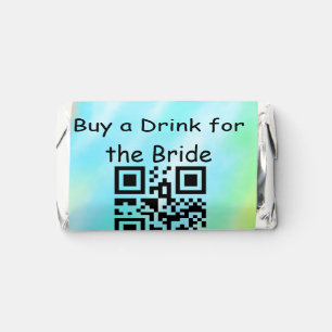 Simple minimal bachelorette buy a bride drink barc hershey's miniatures