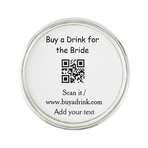 Simple minimal bachelorette buy a bride drink barc lapel pin