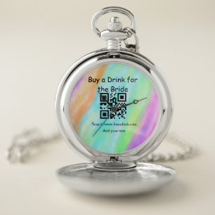 Simple minimal bachelorette buy a bride drink barc pocket watch