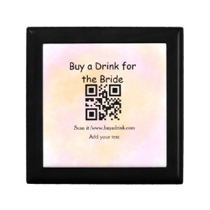 Simple minimal bachelorette buy a bride drink wate gift box