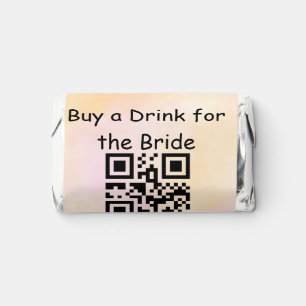 Simple minimal bachelorette buy a bride drink wate hershey's miniatures